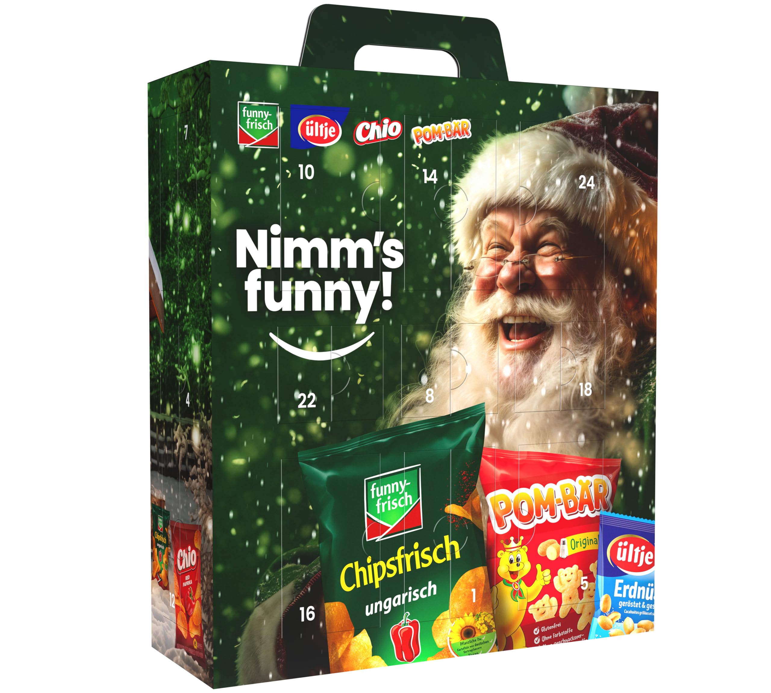 Intersnack Adventskalender 2025 – 810 g Knabber-Überraschung | Funny-Frisch, Pom-Bär, Chio & ültje Snacks | Knuspriges Geschenk für Snackliebhaber & Familie Angebot bei HelloDeals