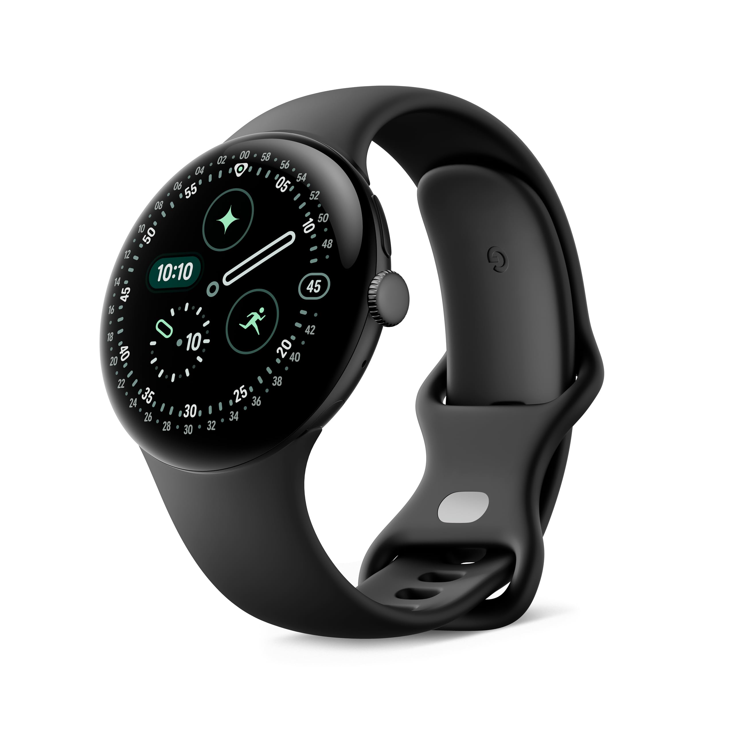 Google Pixel Watch 4 (45 mm) – Android-Smartwatch mit umfassendem Gesundheits- und Fitness-Tracking und Unterstützung von Gemini – Aluminiumgehäuse in Matte Black – Sportarmband in Obsidian – WLAN WiFi Matte Black / Obsidian 45 mm Angebot bei HelloDeals