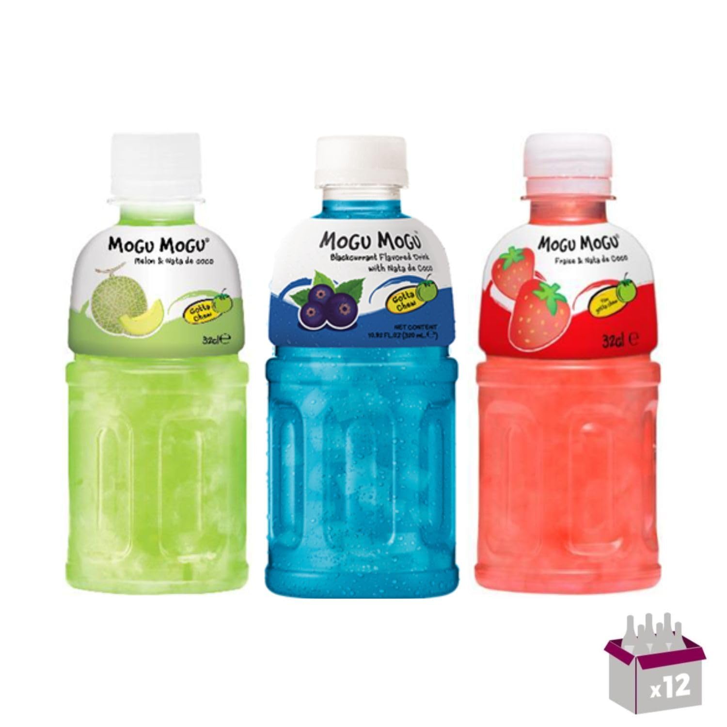 Wine And More Mogu Mogu - Schwarze Johannisbeere, Erdbeere, Melone - 12x32cl Flaschen Angebot bei HelloDeals