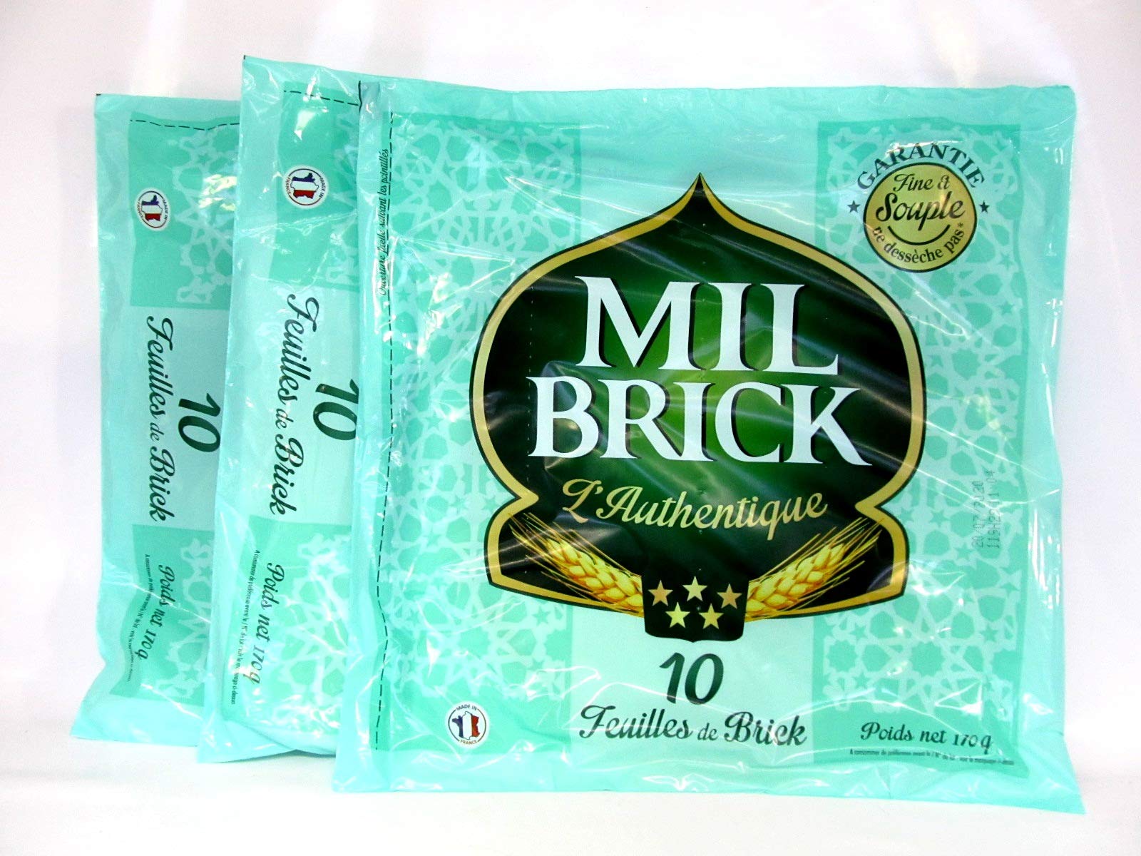 Brick-Teig, rund, ca. ø 27cm, hauchdünn, 3x170g. 30 Blatt Angebot bei HelloDeals