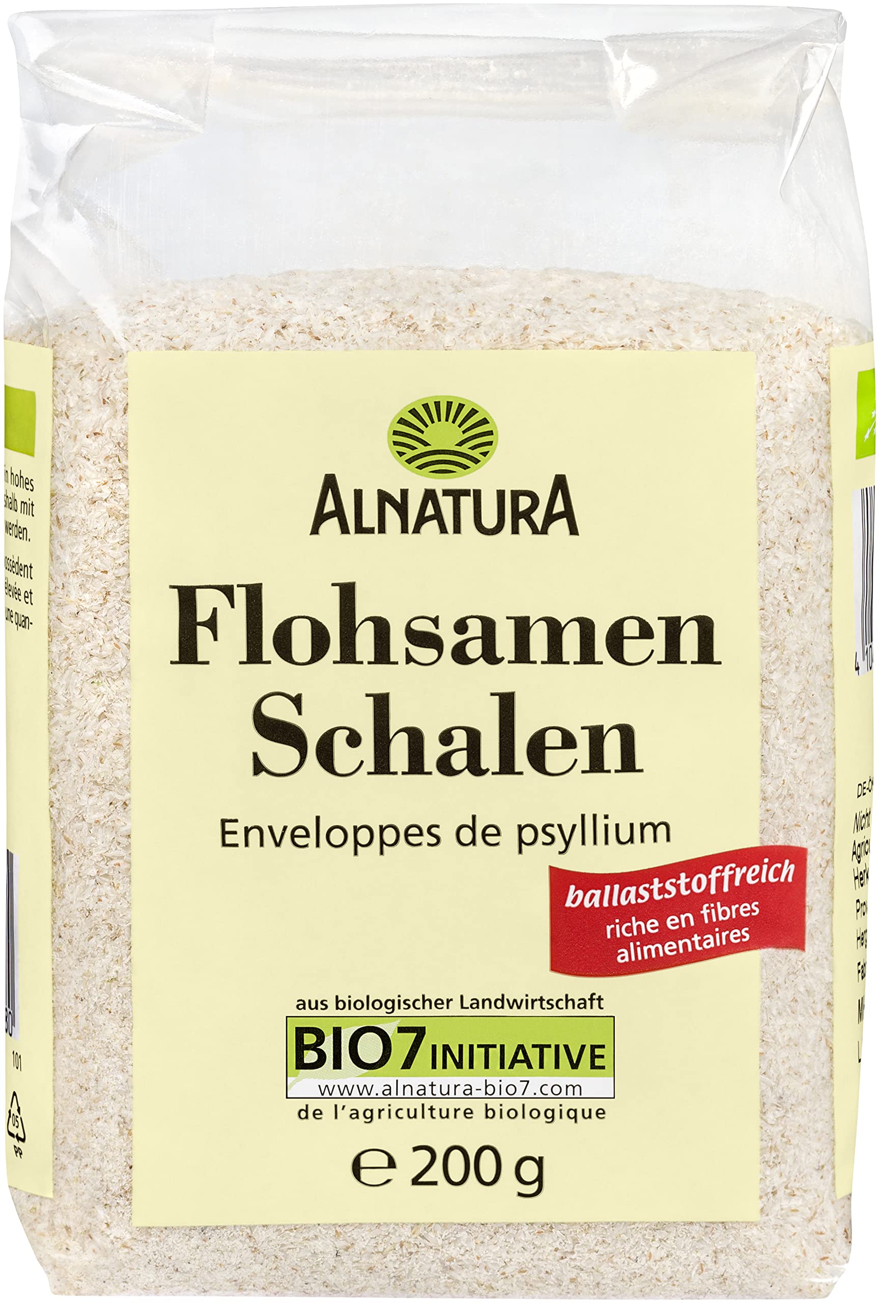 Alnatura Flohsamenschalen, Flüssigkeit, 200g Angebot bei HelloDeals