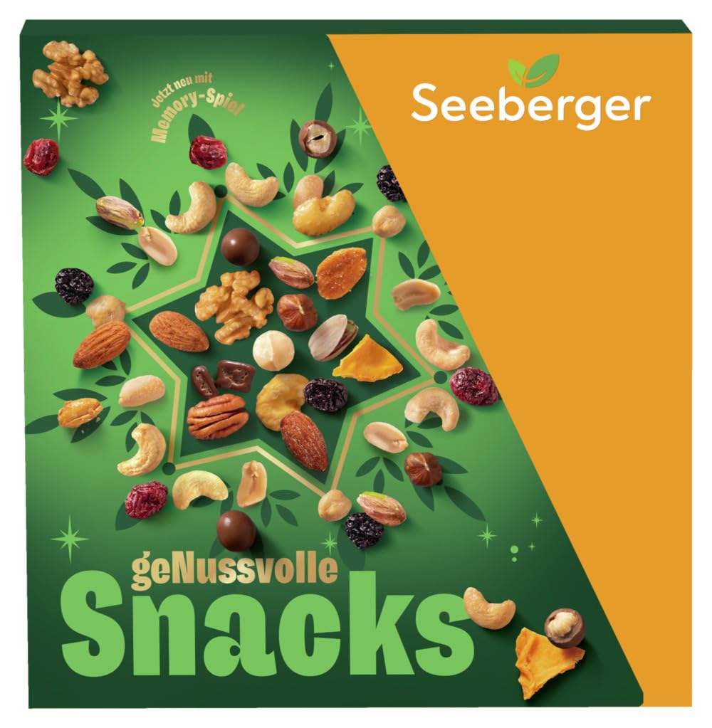 Seeberger Adventskalender 2025 - GeNussvolle Adventszeit - mit 24 unterschiedlichen Snack-Überraschungen Angebot bei HelloDeals