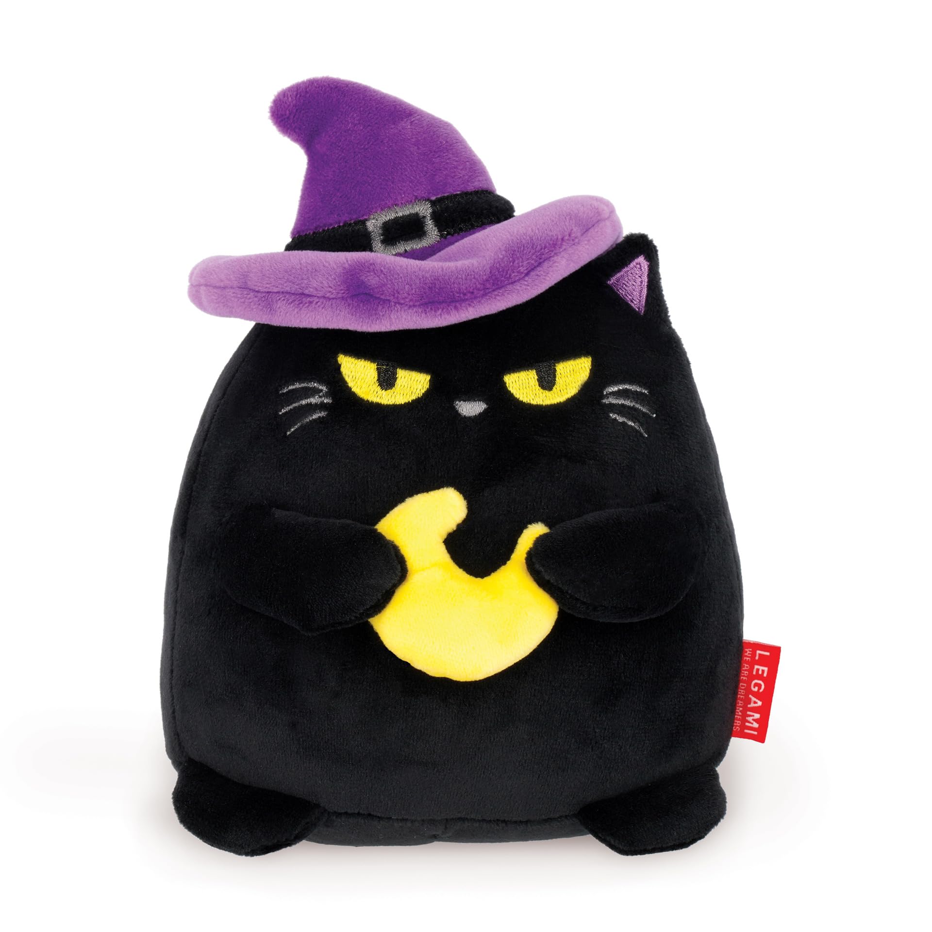 Legami - Super Soft! Plush Plüsch, Black Kitty Thema, Mini Größe, mit personalisierbarer ID Karte, Steht alleine, 14x17x13 cm Angebot bei HelloDeals