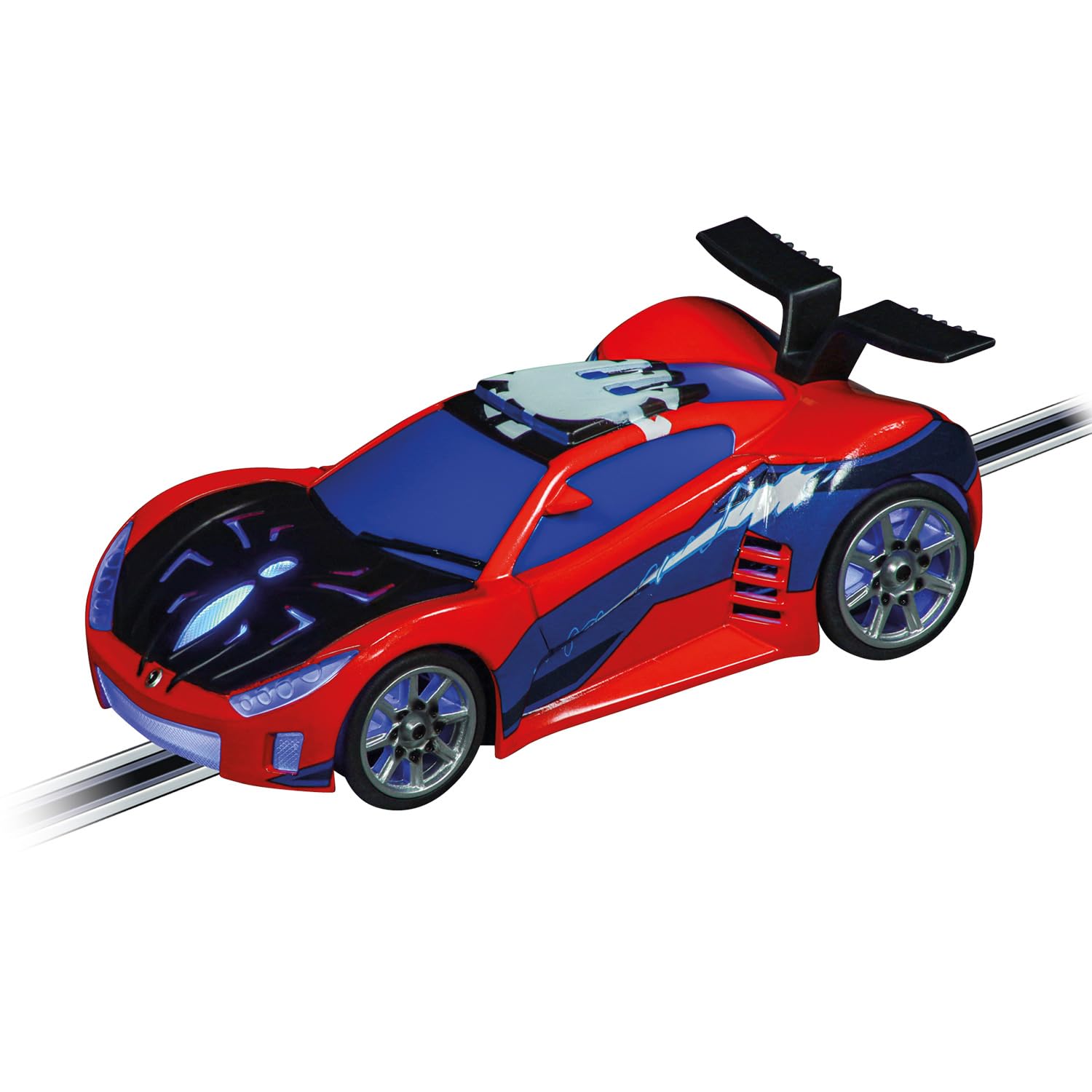 Carrera GO!!! Spider-Man Speed Shifter (Blue) | Maßstab 1:43 Slotcar | Kompatibel mit GO!!!, GO!!! Plus & Battery Operated | Authentisches Design für Kinder & Erwachsene ab 6 Jahren Angebot bei HelloDeals