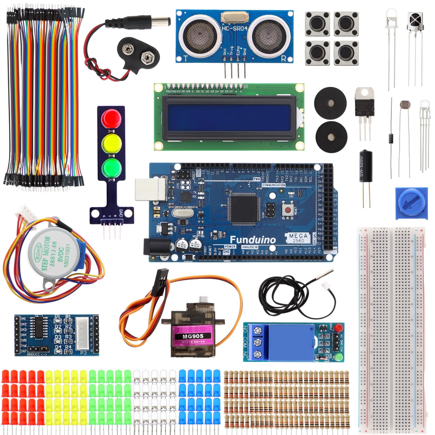 Funduino Starter Kit MEGA R3 Basic, 100% kompatibel zu Arduino, mit deutschsprachigen Anleitungen, umfrangreiches Lernset für Einsteiger und Fortgeschrittene Funduino MEGA R3 Basic Angebot bei HelloDeals