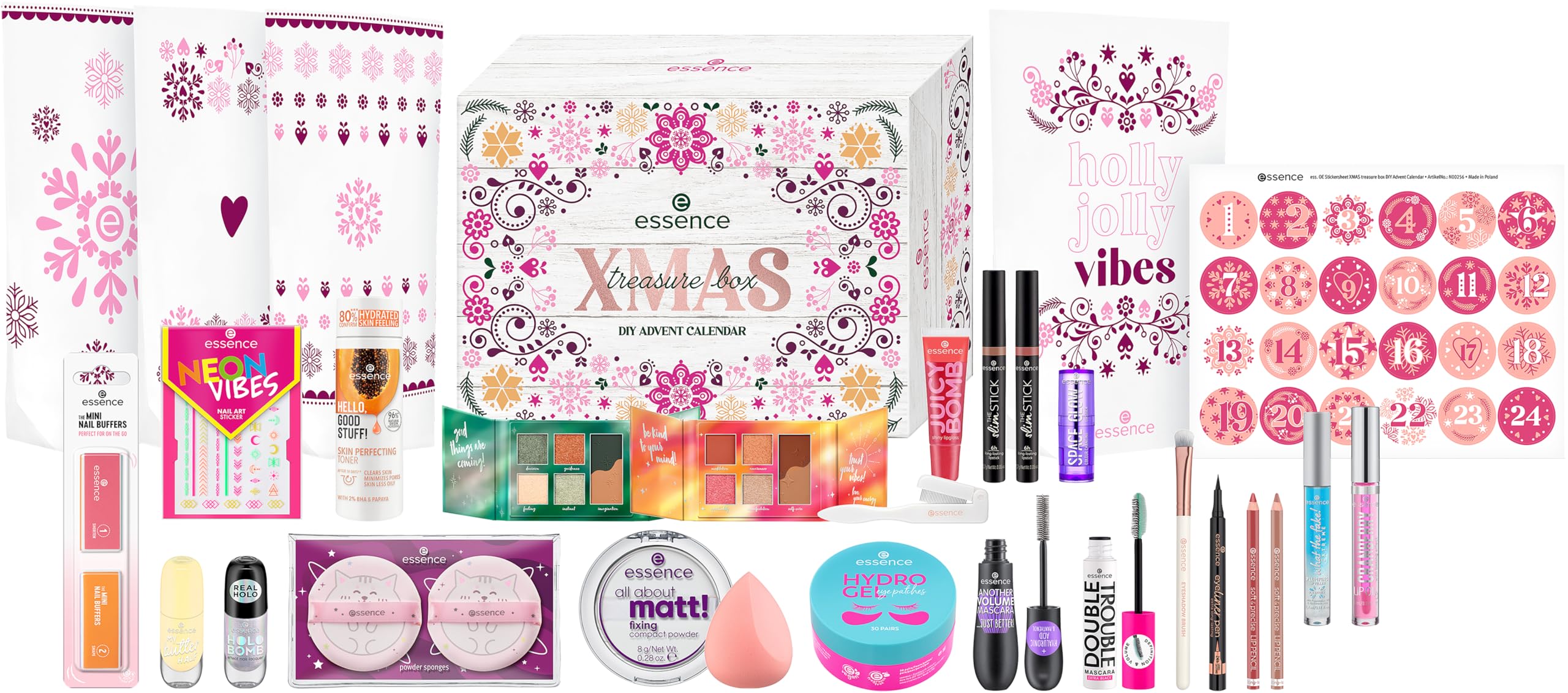 essence XMAS treasure box DIY ADVENT CALENDAR, ohne Parabene, enthält Urea, 1er Pack (1pcs) Angebot bei HelloDeals