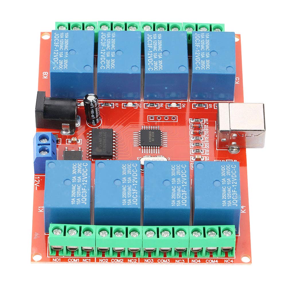 USB Relais 8 Kanal DC 12V Computer USB Steuerschalter Relais Modul USB Switch Controller elektronische Komponenten Module Board mit Importiertem Hochleistungs USB Steuerchip Angebot bei HelloDeals