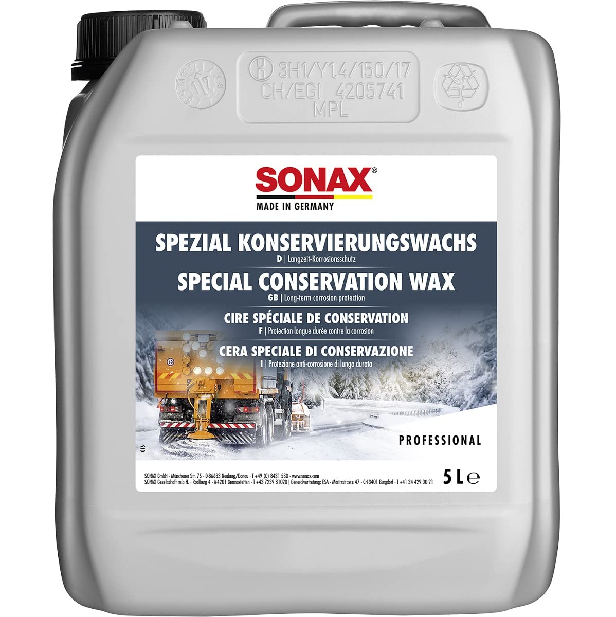 SONAX SpezialKonservierungsWachs (5 Liter) transparentes, salz- und spritzwasserfestes Sprühwachs | Art-Nr. 04855050 Angebot bei HelloDeals