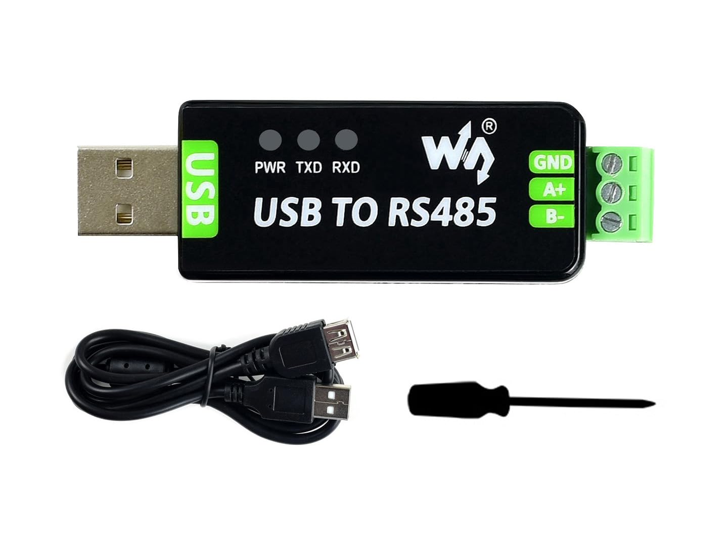 Waveshare Industrial USB to RS485 Converter with Original FT232RNL and SP485EEN Chips Automatic Transceiving Embedded Protection Circuits Such as Resettable Fuse ESD Protection and TVS Diode Angebot bei HelloDeals