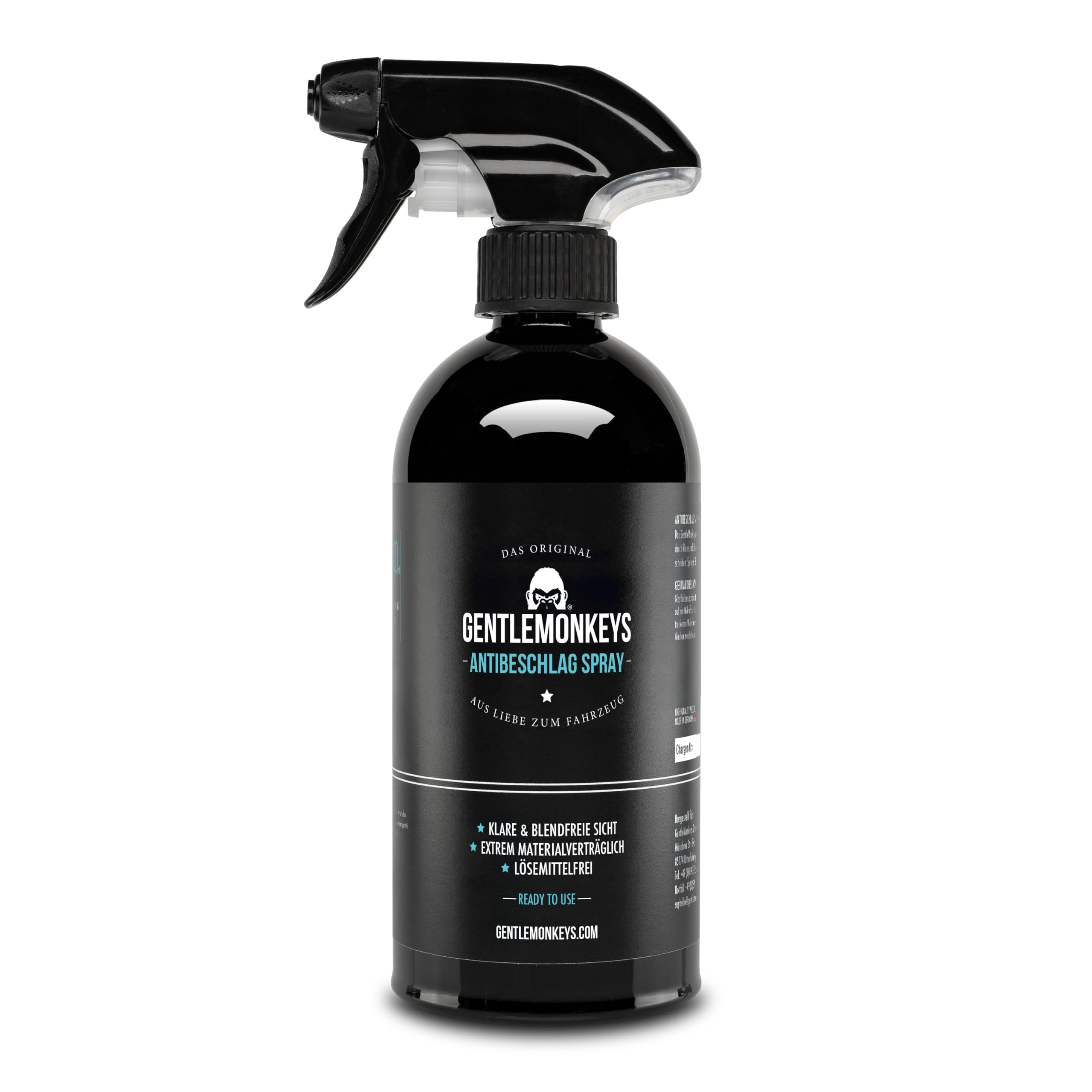 GENTLEMONKEYS Antibeschlag-Spray (500ml) • Antibeschlagspray für Autoscheiben, Glas- & Kunststoffscheiben, Brillen und mehr • Für langanhaltenden Beschlagschutz • Antibeschlagspray Auto Angebot bei HelloDeals