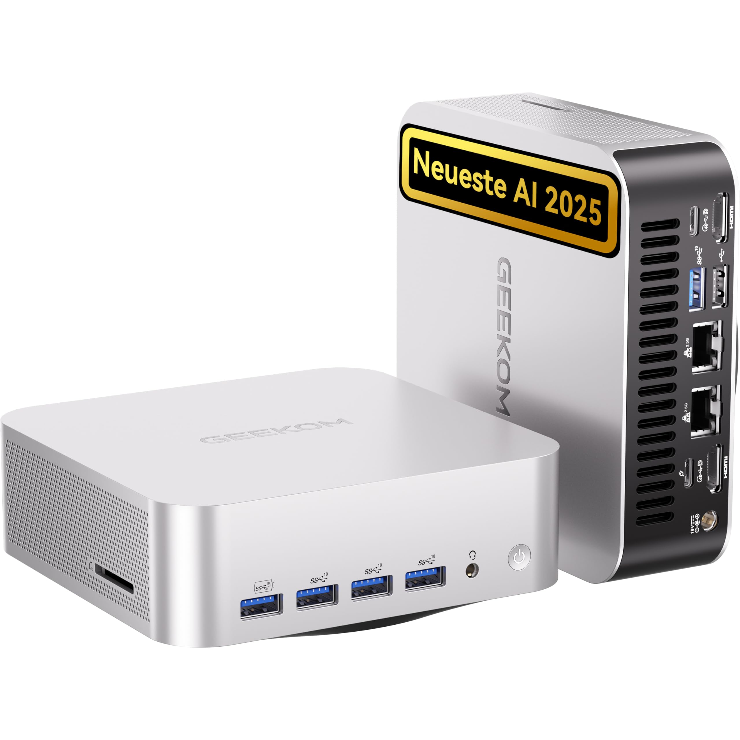 GEEKOM AI Mini PC A9 Max mit AMD Ryzen AI 9 HX 370(12C/24T, bis zu 5.1GHz), 32GB DDR5+ 2TB SSD, 2.5G Dual-LAN Mini Computer Windows 11 pro mit 2×USB4|HDMI2.1|Wi‑Fi 7&BT 5.4 für Alle Einsatzszenarien A9 Max AI 9 HX 370(32GB+2T) Angebot bei HelloDeals