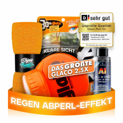 Auto Scheibenversiegelung Set: Soft99 Glaco Roll On Max (300ml) + Glasreiniger (100ml) Glas Versiegelung + Shiny Freaks Microfasertuch,Regenabweiser Autoscheiben,Autoscheiben Versiegelung Angebot bei HelloDeals