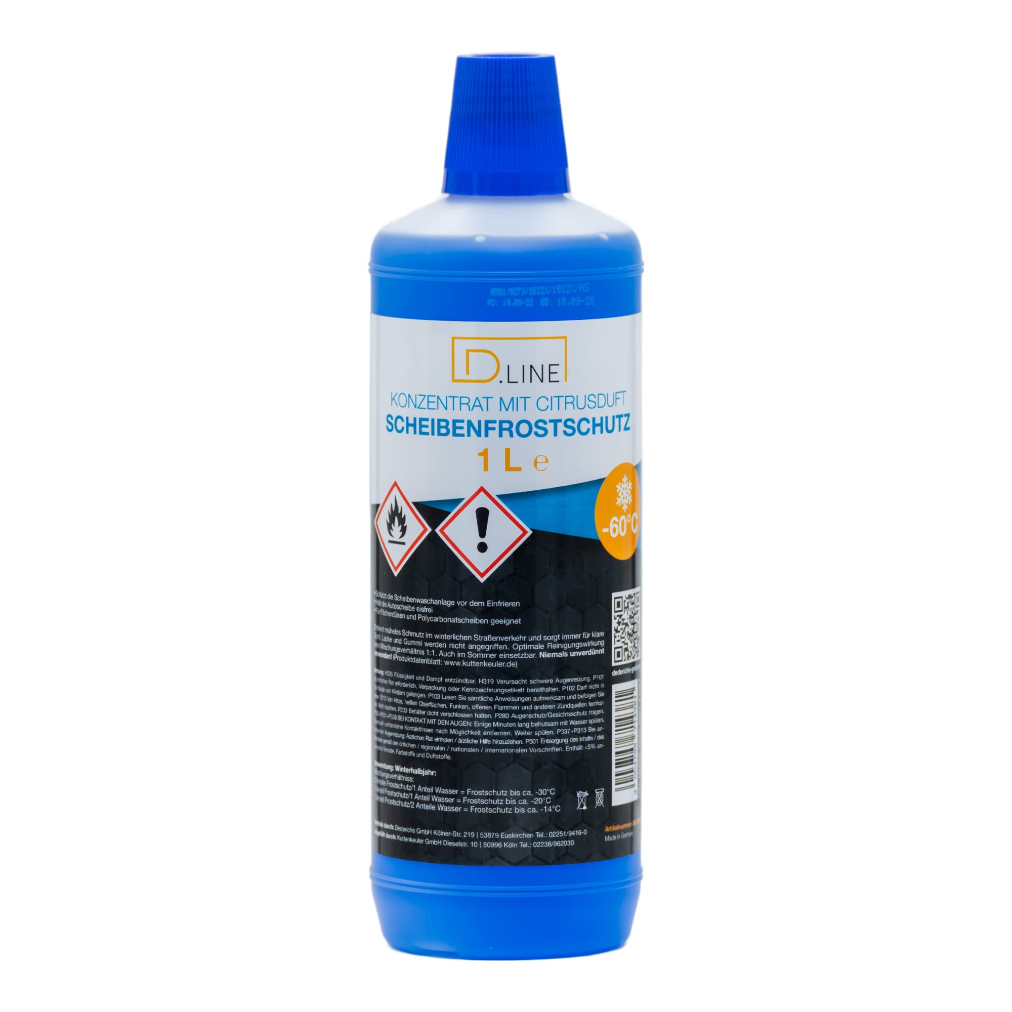 D.LINE Scheibenfrostschutz Konzentrat -60°C, 1 Liter (1) Angebot bei HelloDeals