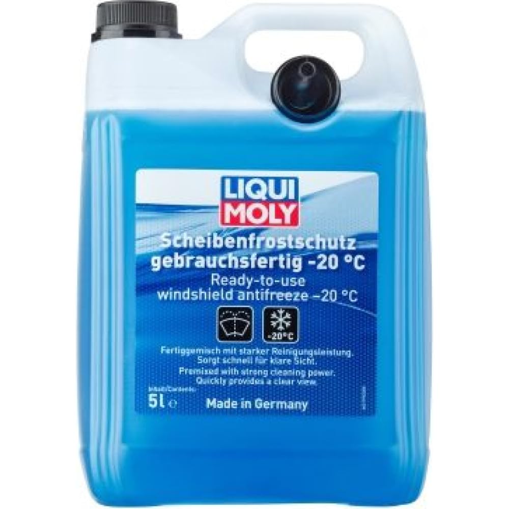 LIQUI MOLY Scheibenfrostschutz gebrauchsfertig 5 L, Art.-Nr. 21795 I Frostschutzmittel Scheibenwaschanlage für eine klare Sicht I Temperaturen bis ca. -20 °C I LED- bzw. Xenon-Scheinwerfer geeignet 5 Liter Angebot bei HelloDeals