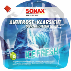 SONAX AntiFrost+KlarSicht IceFresh Gebrauchsfertig bis -20° C (3 Liter) schneller, schlierenfreier & effektiver Scheibenreiniger für den Winter | Art-Nr. 01334410 Angebot bei HelloDeals