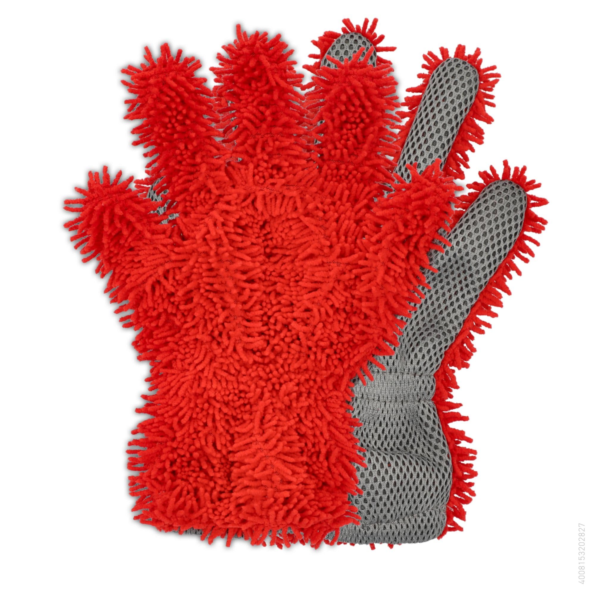 NIGRIN 20282 Autowaschhandschuh mit Insektennetz I Saugfähigste Mikrofaser I Für Auto, Fahrräder, Motorräder, Boote Angebot bei HelloDeals