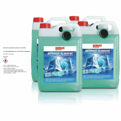 SONAX 4er Set 01335410 AntiFrost&KlarSicht 5 L gebrauchsfertig bis -20° Ice Fresh (20 L) 5 l (4er Pack) Angebot bei HelloDeals