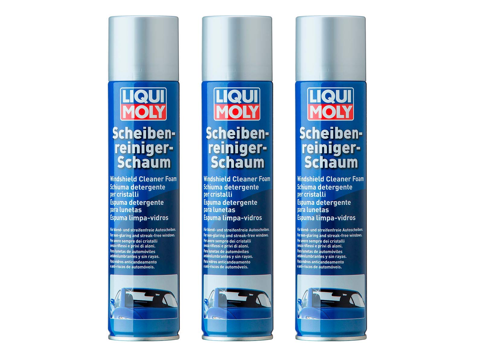 ILODA 3X Original Liqui Moly 300ml Scheibenreinigerschaum Glass Cleaner Foam 1512 Angebot bei HelloDeals