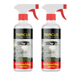 ABACUS® Antibeschlagspray, Antibeschlagmittel, Antibeschlag-Spray, Antibeschlag-Auto, Antibeschlag KFZ – Antibeschlagspray 2X 300 ml (7657.2) Angebot bei HelloDeals