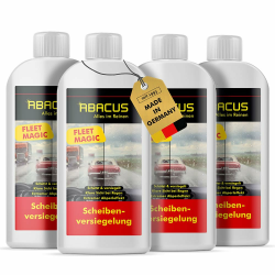 ABACUS® Fleet Magic® Scheibenversiegelung Auto | Glasversiegelung | Nanoversiegelung | Regenabweiser mit Lotus-Effekt | Scheibenversiegelung mit Abperleffekt für klare Sicht 4X 250 ml (7003) Angebot bei HelloDeals