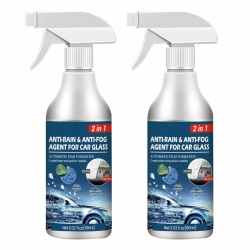 60ML Anti Fog Rain Spray - 1/2/3/5 Stück Mehrzweck Anti Beschlag und Regen Spray für Autofenster, Windschutzscheibe, Spiegel, Schwimmbrille, Autoglas, Antibeschlagspray Auto Antibeschlag Spray 2 Stück Angebot bei HelloDeals