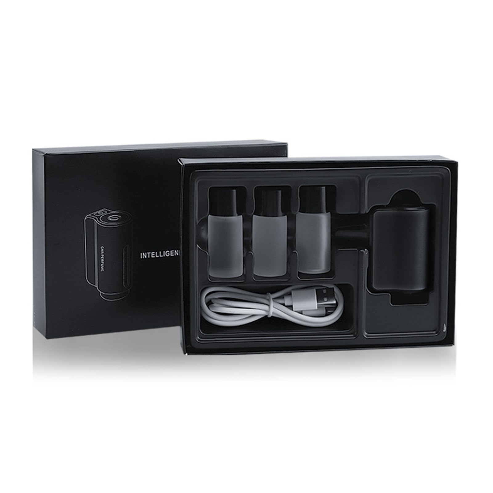 jebyltd Autoluftfrischer Diffusor Mit 3 Einstellungsleuchte Effekt Intelligenter Luftfrischer Wiederaufladbar Aromatizante para Carro Angebot bei HelloDeals