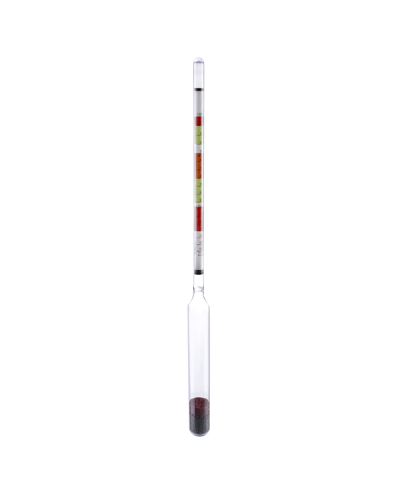 QWORK Alkoholmeter, Hydrometer mit Dreifach-Skala, für Hausbrauwein, Obstwein, Bier 1pc Angebot bei HelloDeals
