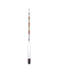 QWORK Alkoholmeter, Hydrometer mit Dreifach-Skala, für Hausbrauwein, Obstwein, Bier 1pc Angebot bei HelloDeals