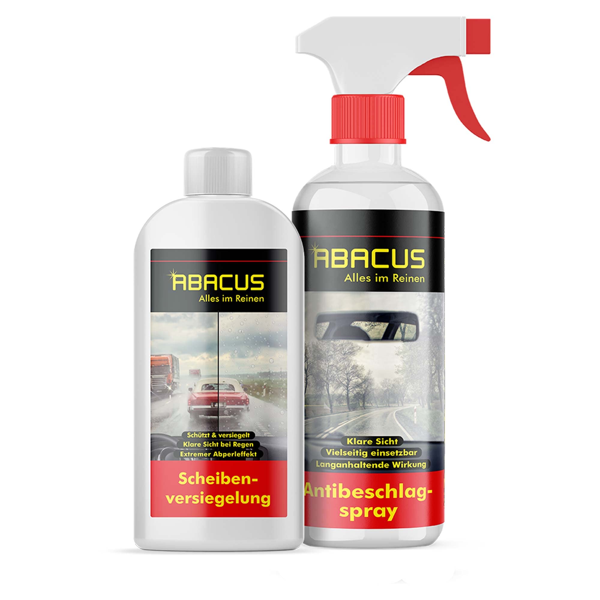 ABACUS® Anti-Beschlag & Scheibenversiegelung Set Scheibenversiegelung und Reiniger mit Antibeschlagwirkung (7471) Angebot bei HelloDeals