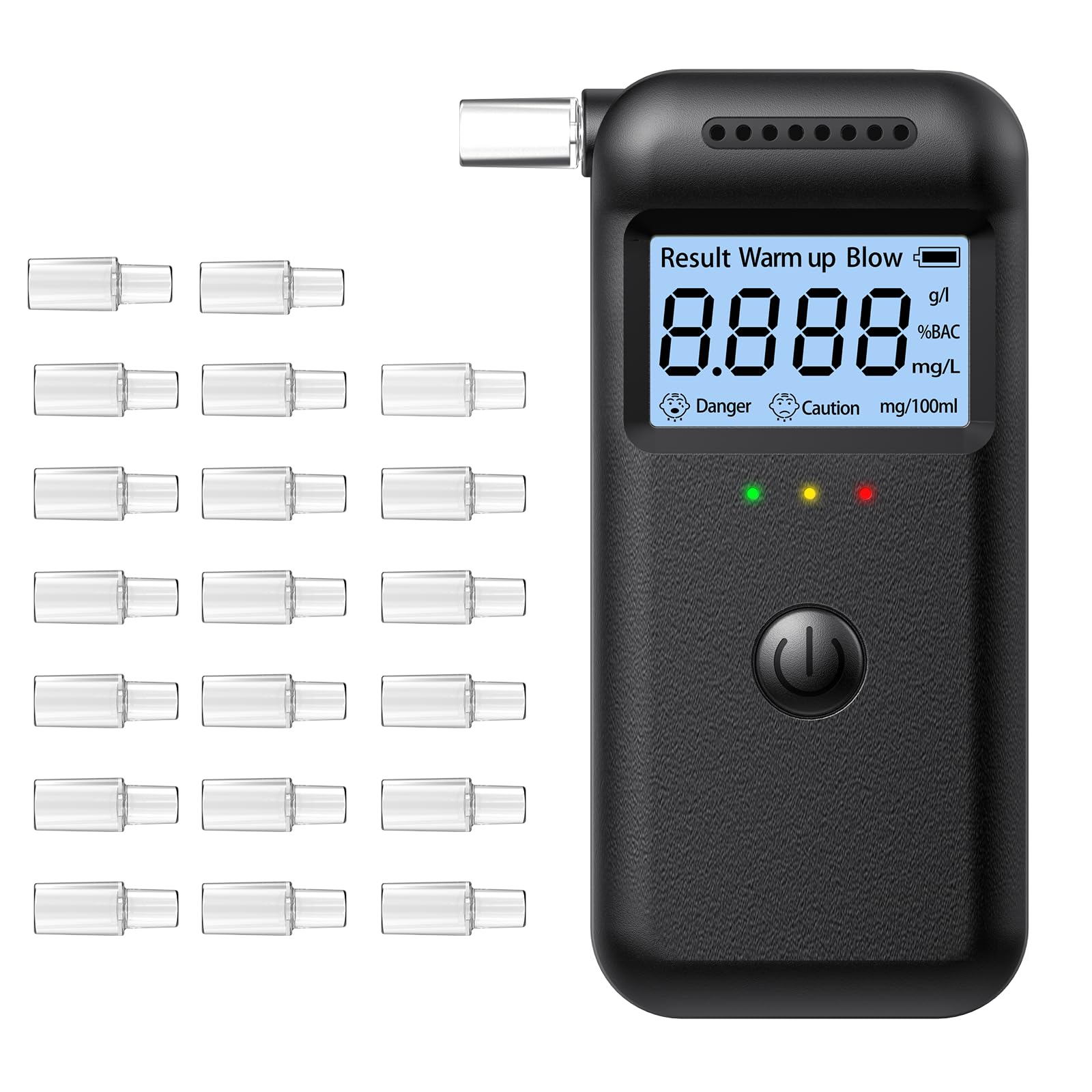 FIVAVA Alkoholtester Digital, Professionelles Atemalkohol-Messgerät mit LCD-Anzeige für Zuhause, Partys & Autofahrer | Hochgenauer Promilletester Angebot bei HelloDeals