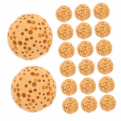 Alipis 50 Stück Natürliche Lava Perlen Aromatherapie Duftsteine Rund ohne Diffuser Steine aus Vulkanischem Gestein für Auto Ätherische Öle DIY Schmuck und Raumduft Angebot bei HelloDeals