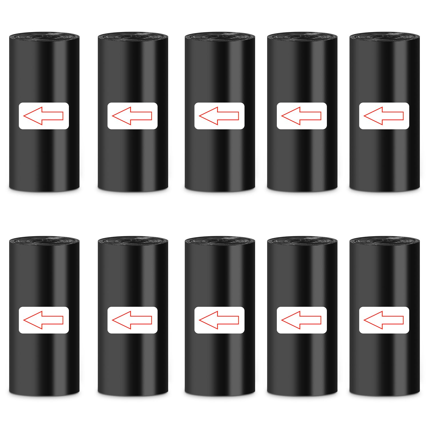 Müllbeutel, 200 Stück 10 Rollen Klein Müllbeutel für Auto Mini Müllbeutel Müllsäcke für Auto Haushalt Lebensmittel Küche Schwarz Angebot bei HelloDeals