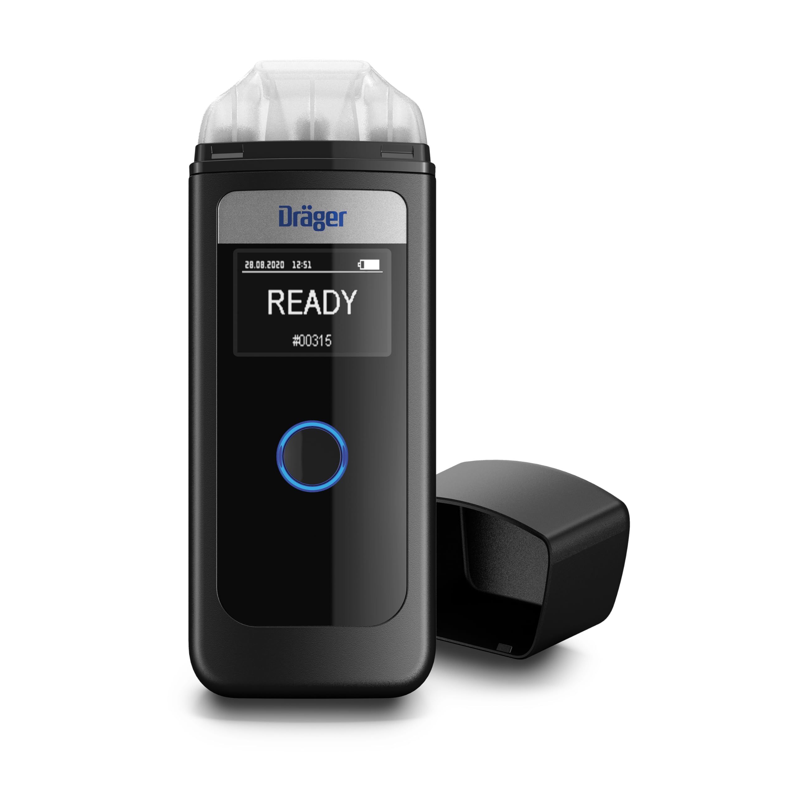 Dräger Alcotest 4000 | Polizeigenau | Alkoholtester mit wechselbarer Batterie, 3 austauschbaren Mundstücken & Aufbewahrungsbeutel | Digitaler Promille-Tester mit leichter Ein-Knopf-Bedienung Angebot bei HelloDeals