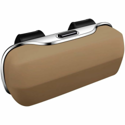 Fjquamitix Sonnenbrillenhalter für Auto Visier, Auto Sonnenbrillenhalter, Brillenaufbewahrung Schutzbox, Brillen Hartschale, Brillen Organizer, Auto Brillenetui Cream Angebot bei HelloDeals