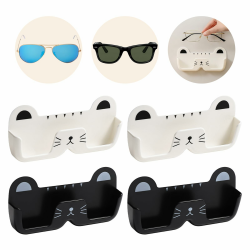 Suuwwn Brillenablage Wand, 4 Stück Brillenhalter Wand, Wand Brillenaufbewahrung, Sonnenbrillen Aufbewahrung Organizer Wandmontage zum Brille Sonnenbrillen Angebot bei HelloDeals