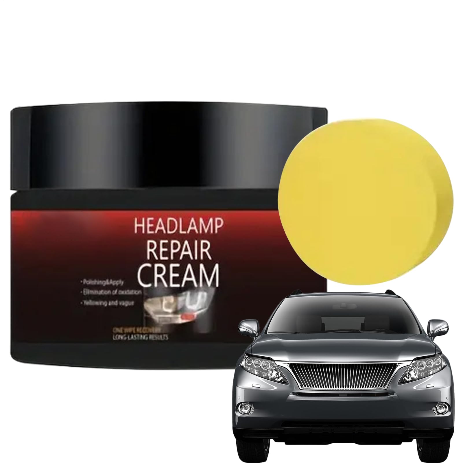 Scheinwerfer Reparaturset, Auto Frontleuchten Versiegelung Reparatur Reinigung Creme, Langzeitwirkende Politur Für Scheinwerfer Rückleuchten Windschutzscheibe Angebot bei HelloDeals