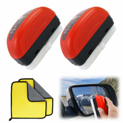 CTYUEYUN 2 Stück Ölfilm Reinigungsbürste,Ölabweisende Folie für Autoscheiben und 2 Handtuch,Multifunktionale Windschutzscheiben Reiniger,Effiziente Reinigung,für Autoscheiben und Spiegel Angebot bei HelloDeals