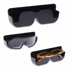 Smart-Planet Auto Brillenablage - KFZ Sonnenbrillen Aufbewahrung Halterung selbstklebend mit Filzpolsterung für Brillen im Auto Brillenetui Ablagebox Angebot bei HelloDeals