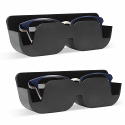 AOROPS Auto Brillenablage, 2 Stück Brillenetui Auto Sonnenbrillen 165 mm x 55 mm x 35 mm, Aufbewahrung Halterung Selbstklebend mit Filzpolsterung für Brillen im Auto Brillenetui Ablagebox Angebot bei HelloDeals