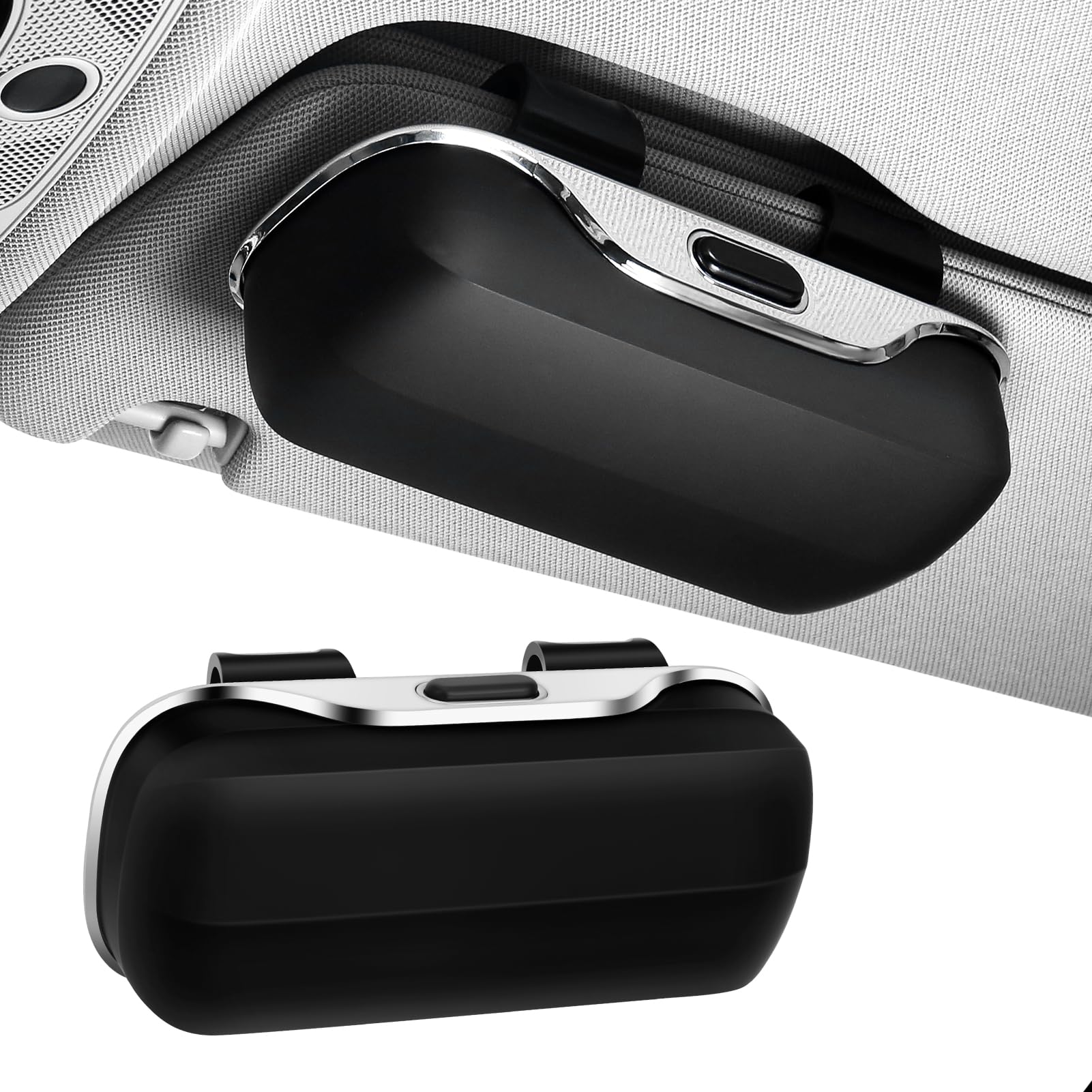 Pinyenr Brillenhalter für Auto,Sonnenbrillenhalter Auto Brillenhalterung Auto Sonnenblende Organizer Brillenhalter für Auto Sonnenblende Angebot bei HelloDeals