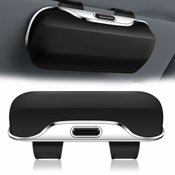 Vexran Brillenhalter für Auto,Tragbarer Brillenhalterung Auto Organizer, Sonnenbrillenhalter Auto Drücken Sie Zum Öffnen Von,Brillenhalter für Auto Sonnenblende,Auto-Brillenetui(Schwarz) Angebot bei HelloDeals