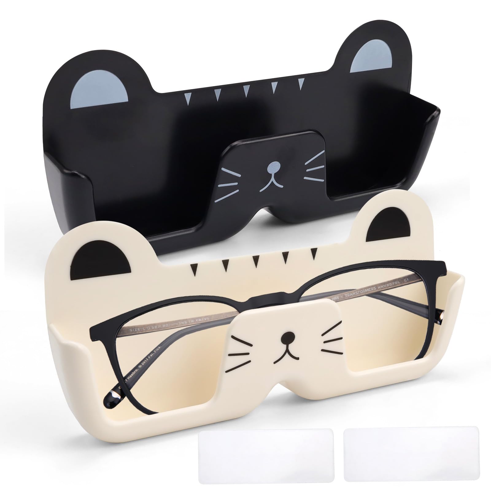 Brillenhalter Wand, MYLERCT 2 Stücke Auto Brillenhalter, Brillenhalter für Auto, Montage Ohne Bohren Niedliches Katzen-Aussehen, für das Aufhängen von Brillen und Sonnenbrillen im Büro- und Wohnzimmer Angebot bei HelloDeals