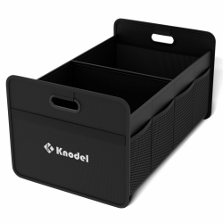 K KNODEL Kofferraum Organizer, klappbarer Kofferraum-Speicher, Automobilkonsolen und Organizer, Kofferraum-Speicher-Organizer mit verstärkten Griffe (Klein, Schwarz) Schwarz klein Angebot bei HelloDeals