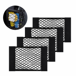 4PCS Kofferraum Organizer Klett,Dehnbarer Auto-Kofferraum-Organizer mit 2 Installationsmethoden,Universal Auto Organizer Kofferraum Kofferraumtaschen Passend Für Auto LKW SUV Van (40x25cm/4PCS) Angebot bei HelloDeals