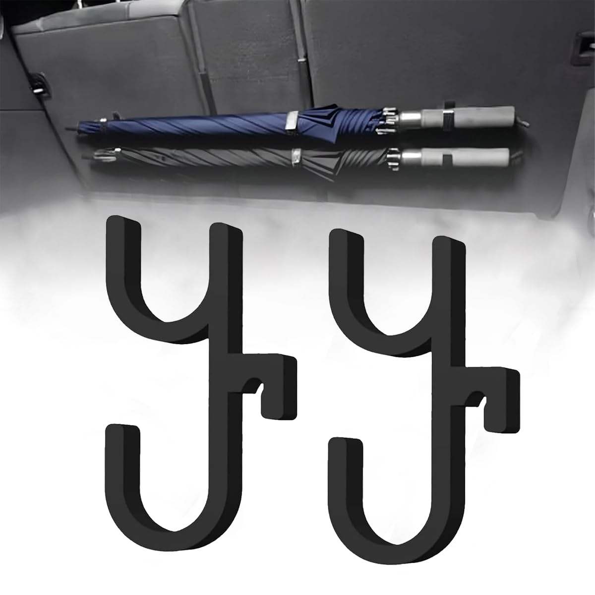 2 Stück Auto regenschirm halter,Regenschirmhalter auto kofferraum,schirmhalter auto kofferraum,Kofferraum Haken,kofferraum organizer Angebot bei HelloDeals