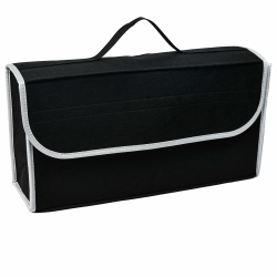Zuxbolf Kofferraum Organizer Auto Kofferraumtasche mit Klettverschluss Kofferraumbox Filz Autotasche Autokorb Aufbewahrungstasche Toolbag Schwarz Autotasche für Geländewagen(50cm*24cm*15cm) Angebot bei HelloDeals