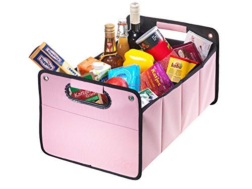 CB Präsentwerbung GmbH CBag rosa - Kofferraumtasche aus Polyester mit stabilem Boden - Klappbox Kofferraumbox Faltbox Organizer Autobox Tasche Auto Kofferraum Zubehör (rosa) Angebot bei HelloDeals