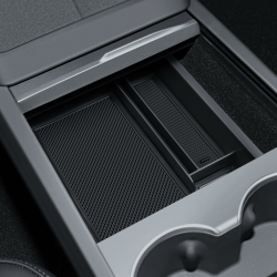 LANTU Mittelkonsole Organizer für Tesla Model Y 2025 und Model 3 2024-2025 Aufbewahrungsbox mit Hochwertigem Beflockten Tesla Juniper Highland Zubehör Silikon Angebot bei HelloDeals