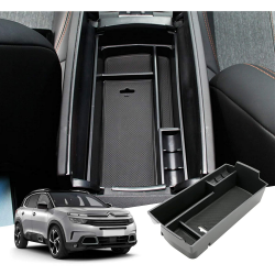 GAFAT Citroe-n C5 Aircross 2017-2024 2025 Aufbewahrungsbox, C5 Aircross 2024 Organizer für Mittelkonsole Armlehnen, Organizer Tray Handschuhfach, Kompatibel mit Citroen C5 Aircross Zubehör Angebot bei HelloDeals