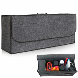 Kofferraum Organizer, Faltbar Auto Organizer Toolbag Größe XXL, Rutschfest Auto Tasche Kofferraum aus Filz, Auto Tasche Kofferraum KFZ Kofferraum Tasche für Werkzeug & Autopflege, 60x25x17 cm Angebot bei HelloDeals
